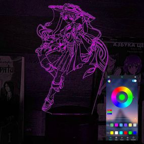 Акриловий світильник-нічник керування з телефона Скарамуча tty-n002311