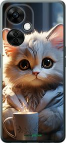 Чохол на OnePlus Nord CE 3 Lite 5G Білий кіт "5646u-3144-2448"