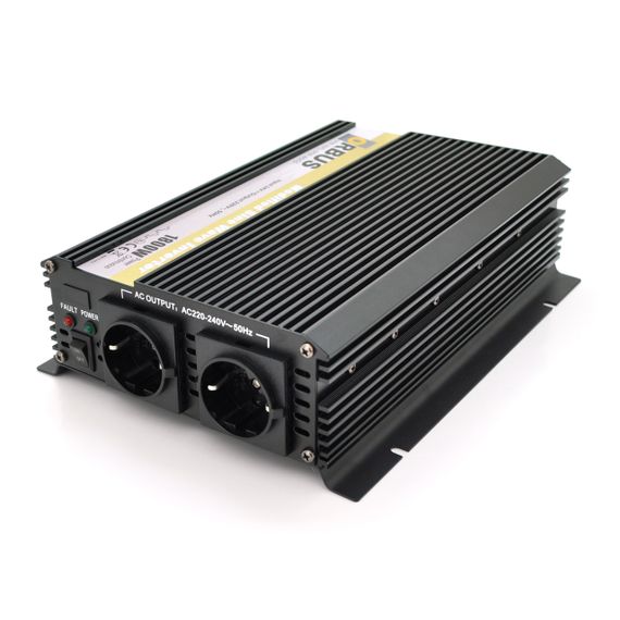 Инвертор напряжения ORBUS ORMS24-1800 1800Вт, 24/220V, approximated, 2 Shuko