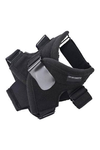 Страпон на ногу для проникновения без рук Sportsheets Pivot фетиш-аксессуар, черный sexstyle | Зображення 2