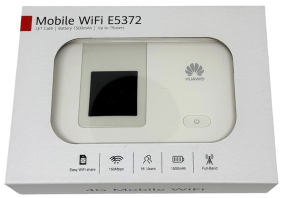 Роутер модем Huawei Хуавей E5372s-32 4G LTE мобільний Wi-Fi роутер під SIM карту 150 Мбіт/с 2 антенні виходи | Зображення 5