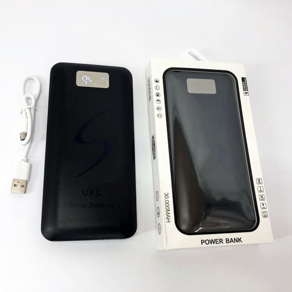 Повербанк универсальный Power Bank 30000 mAh UKC, Портативная зарядка для айфона аккумуляторы LQ-34 | Зображення 5