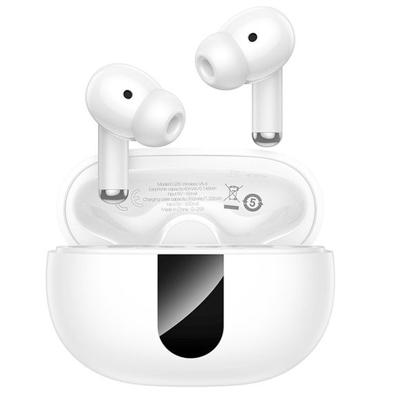Бездротові TWS навушники Hoco EQ26 Nice ANC+ENC White | Зображення 1