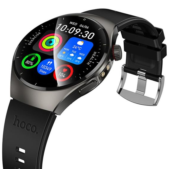 Смарт-годинник Hoco Y40 Smart sports watch (call version) Black | Зображення 6