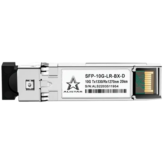 ALISTAR SFP-10G-LR-BX-D SFP+ 10G BASE-BX 1SM WDM LC 20KM TX1330/RX1270nm DOM Модуль - Конвертери