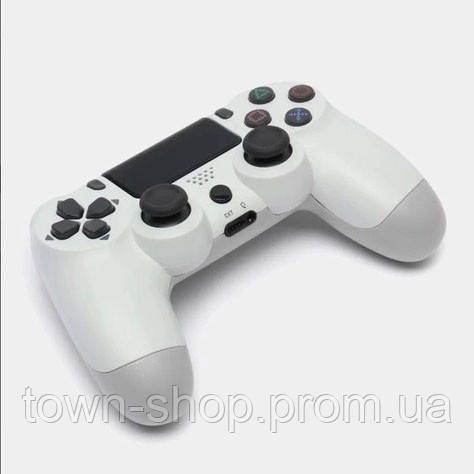 Джойстик DOUBLESHOCK для PS 4, игровой беспроводной геймпад PS4/PC аккумуляторный джойстик. Цвет: белый | Зображення 4