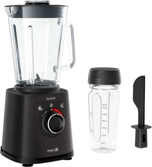 Блендер Tefal  стаціонарний Perfectmix+ 1200Вт, чаша-2000мл, ємність для смузі, скло, чорний (BL87G831)