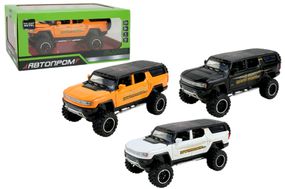 Машина металева AP7737 Hummer 1:24, батарейка, світло, звук, відкриваються двері, коробка р. 28x16x12,8см АВТОПРОМ
