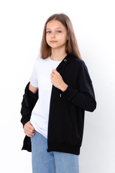 Худі для дівчинки (підлітковий) Носи своє 140 Чорний (p-14115-158597) | Зображення 2