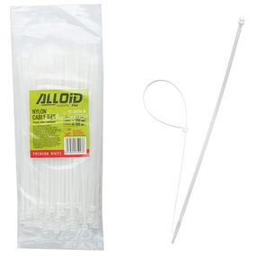 Хомут пластиковий Alloid 3.6 х 200 100 шт./уп. білий