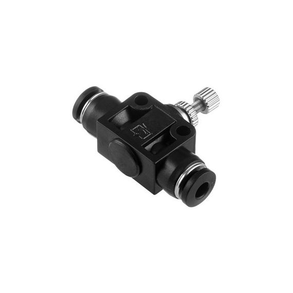 Цангове пряме з'єднання з регулятором, для поліуретанових та ін. шлангів 4*4 мм INTERTOOL PT-2395 | Зображення 1