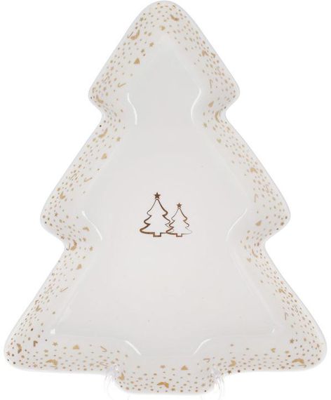 Блюдо фігурне "Зимова феєрія" 30.5см, порцелянове