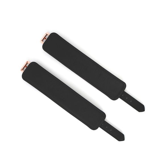 Шкіряні наручники Liebe Seele Wine Red Wrist Cuffs, знімний ланцюжок-кріплення | Зображення 3