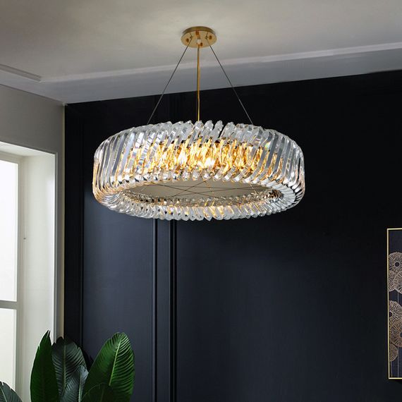 Люстра підвісна на 8 лампочок 26407 Золото 30-130х80х80 см.