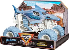 Оригінал Monster Jam Megalodon Монстр-трак 1:24 Акула Мегалодон Металевий кузов