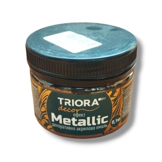 Декоративна акрилова емаль ТМ «ТRІОRА» 0,1 КГ 921 Антична бронза