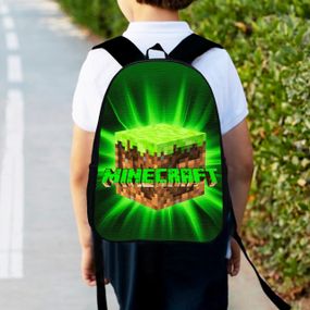 Рюкзак детский майнкрафт "Minecraft" 34х27см,городской ранец для мальчика с принтом (00316)