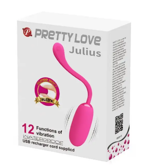 ПЕРЕЗАРЯЖАЕМОЕ ВИБРОЯЙЦО PRETTY LOVE «JULIUS» 12 режимов вибрации sexstyle | Зображення 9