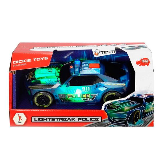 Скоростной автомобиль Вспышки света Полиция с изменением цвета 20 см | Зображення 1