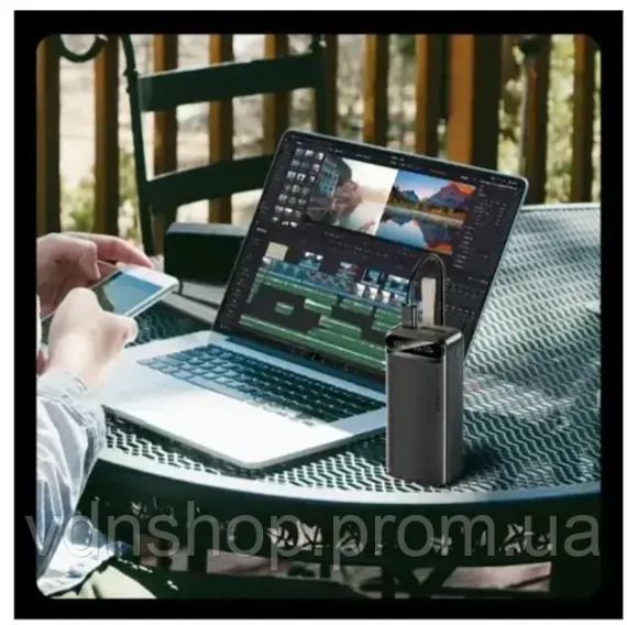 Внешний аккумулятор Power bank Awei PA12 30000mAh PD22,5W быстрая зарядка | Зображення 2