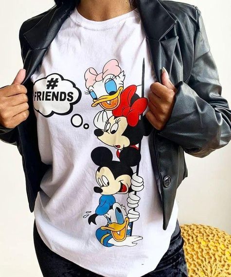 Футболка женская с принтом повседневная S Белая