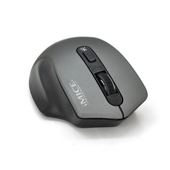 Миша бездротова iMICE G-1800, 4 кнопки, 800/1200/1600 DPI, 2.4Ghz 10м, Windows xp/Vista/Win7/8/10 Mac OS X, 2*AAA, Gray, COLOR | Зображення 1