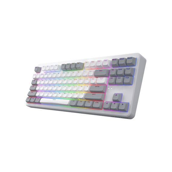 Клавіатура Hator Rockfall 3 Mecha TKL QMK/VIA Orange Wireless White (HTK851UA) | Зображення 2