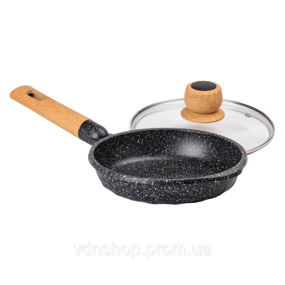 Алюминиевая сковорода Marble с антипригарным покрытием 1 литр Ø 20 см Black MGC HP-4-421B | Зображення 4