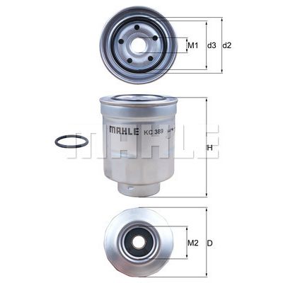 Фильтр топливный Champion KC389D