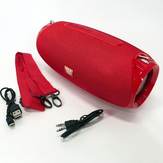 Портативна Bluetooth колонка TG534 SD IPX5 з ремінцем. BH-603 Колір: червоний | Зображення 2