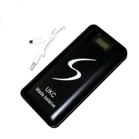 Портативний зарядний пристрій для телефона Power Bank UKC 30000 Lcd Павербанк USB чорний