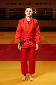 Червоне кімоно для дівчат/жінок, грепплінг, TM BUDOGI, зріст 190 см, щільність 450 гр/м.кв.