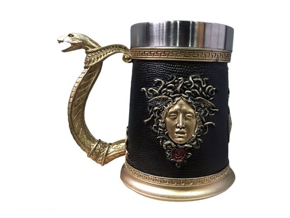 Кружка Чашка Келих Вікінг Воїн Сатана 3D Молот Тора Нержавіюча Сталь | Зображення 4