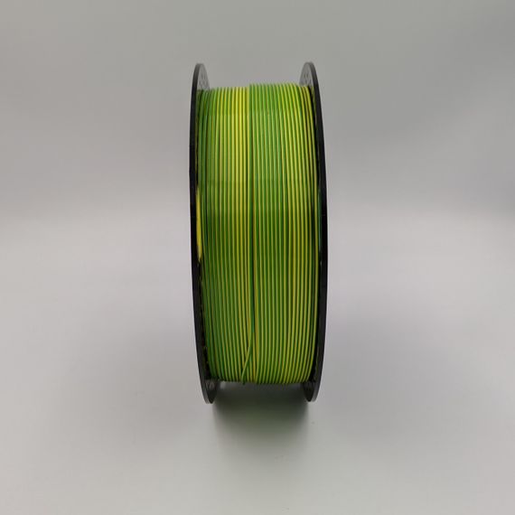 PLA+ пластик MT Filament для 3D-принтера 1.75 мм 1 кг жёлтый-зелёный (3DMT-PLA+1.75-01-YG) | Зображення 4