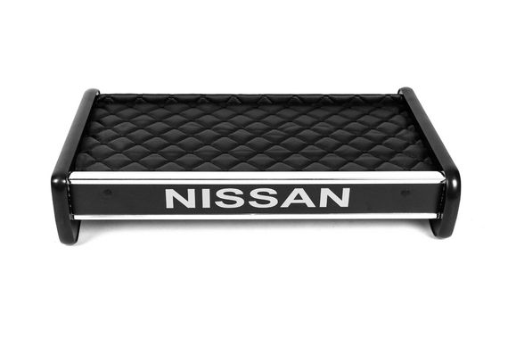 Полка на панель (2001-2010, Черная с черной строчкой) для Nissan Primastar