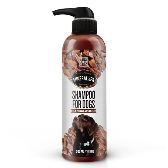 Шампунь для собак та котів із сандаловим деревом Reliq Mineral Spa Sandalwood Shampoo, 500 мл