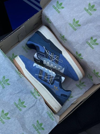 Жіночі кросівки A-didas Forum 84 Low “Off White” Navy White New , В'єтнам | Зображення 9