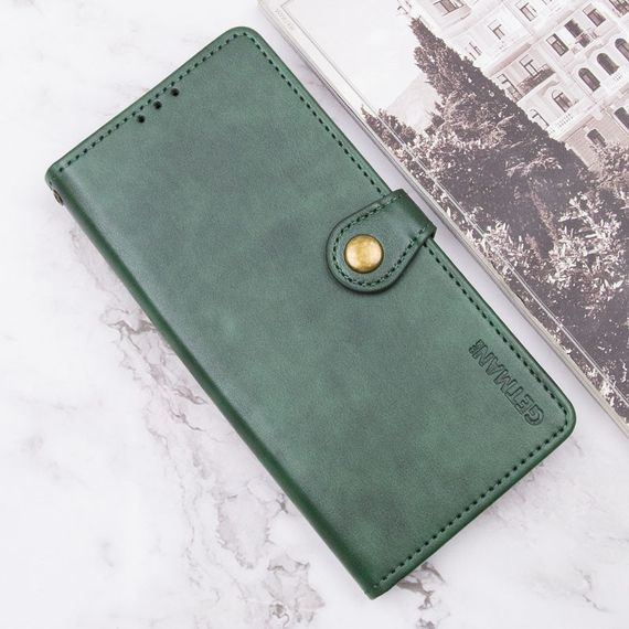 Шкіряний чохол-книжка GETMAN Gallant (PU) для Xiaomi Redmi Note 13 4G Зелений | Зображення 4