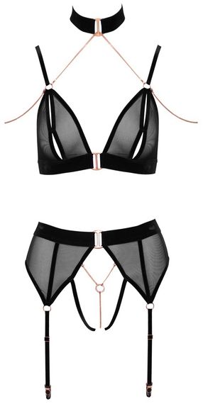 Комплект білизни Abierta Fina Bra Set Velvet M | Зображення 5