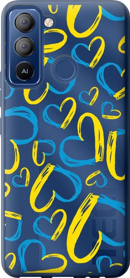 Чехол на Tecno POP 5 LTE BD4 Сердца UA "5292u-2639-17620"