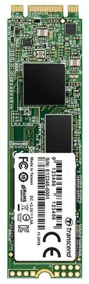 SSD накопичувач TTranscend MTS830S 256GB M.2 SATA SATA III TLC (TS256GMTS830S) (TS256GMTS830S)