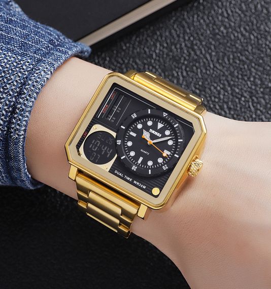Чоловічий годинник Skmei 2025GD Gold | Зображення 2