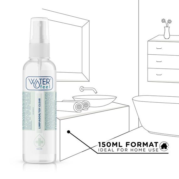 Спрей для очистки секс-игрушек Toy Clear, 150 мл Waterfeel (Испания) Sex Aura | Зображення 1