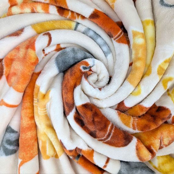 Плед тревел флісовий Котики бежевий з ременем Love You 200 x 220 см | Зображення 7