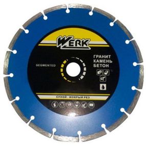 Диск алмазний Werk SEGMENTED 230х7х22,23мм 43571