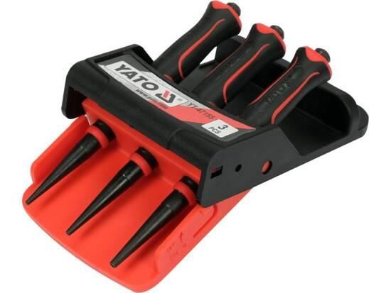 Добойщики гвоздей 125мм наконечник 0,8/1,6/2,4 мм 3 штуки YATO YT-47155