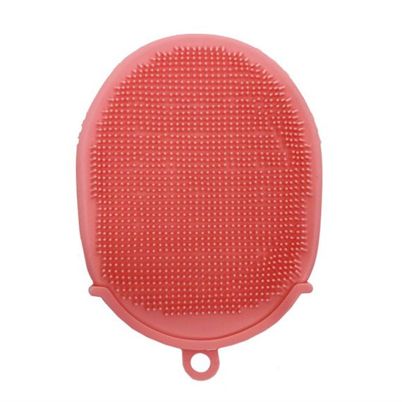 Силиконовая мочалка-перчатка для купания MGZ-0929(Pink) | Зображення 1