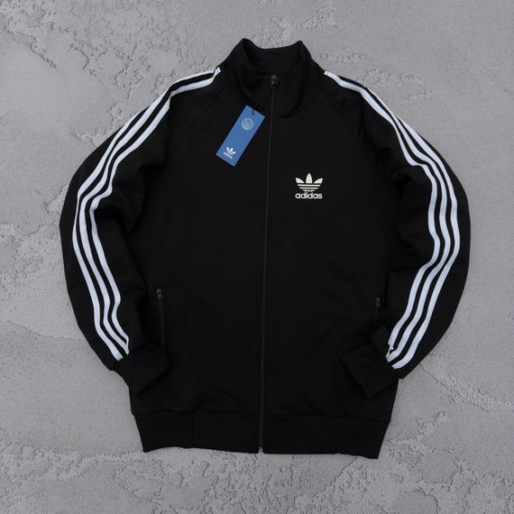 Кофта на блискавці Adidas чорна