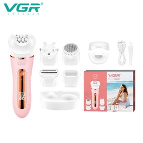 Эпилятор VGR 5 в 1 V-751, 5 насадок. Цвет: розовый