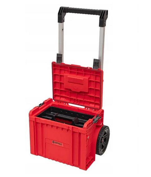 Ящик для інструментів на колесах, 19", 490x415x660, SYSTEM PRO Cart Plus Red, SKRWQCPRO2PCCZEPG001, QBRICK | Зображення 1